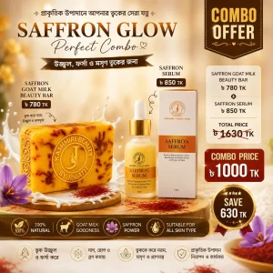 Saffron Goat milk soap + Saffron Serum