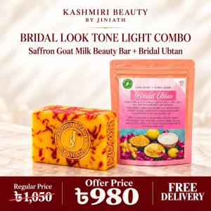 Saffron goat milk + Bridal uptan