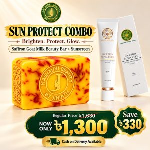 Saffron goat milk beauty + Sunscreen